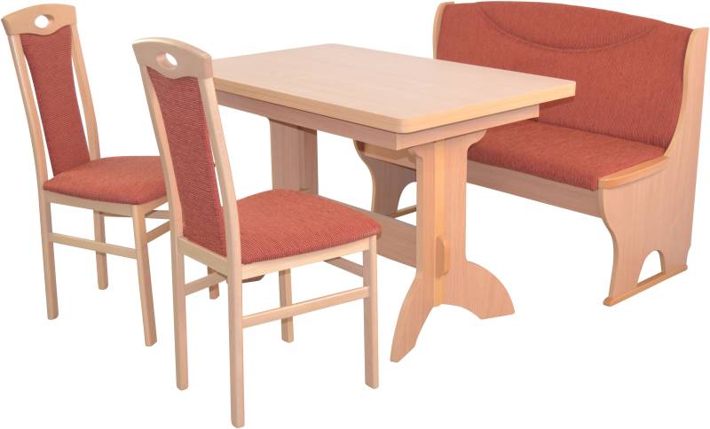 HOFMANN LIVING AND MORE Essgruppe »4tlg. Tischgruppe«, (Spar-Set, 4 tlg., 4tlg. Tischgruppe), Stühle montiert von HOFMANN LIVING AND MORE