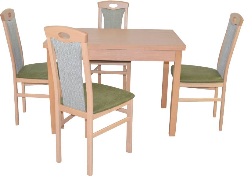 HOFMANN LIVING AND MORE Essgruppe »5tlg. Tischgruppe«, (Spar-Set, 5 tlg., 5tlg. Tischgruppe), Stühle montiert von HOFMANN LIVING AND MORE
