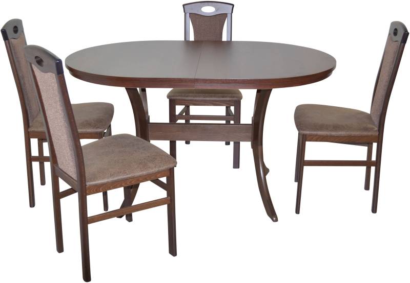 HOFMANN LIVING AND MORE Essgruppe »5tlg. Tischgruppe«, (Spar-Set, 5 tlg., 5tlg. Tischgruppe), Stühle montiert von HOFMANN LIVING AND MORE