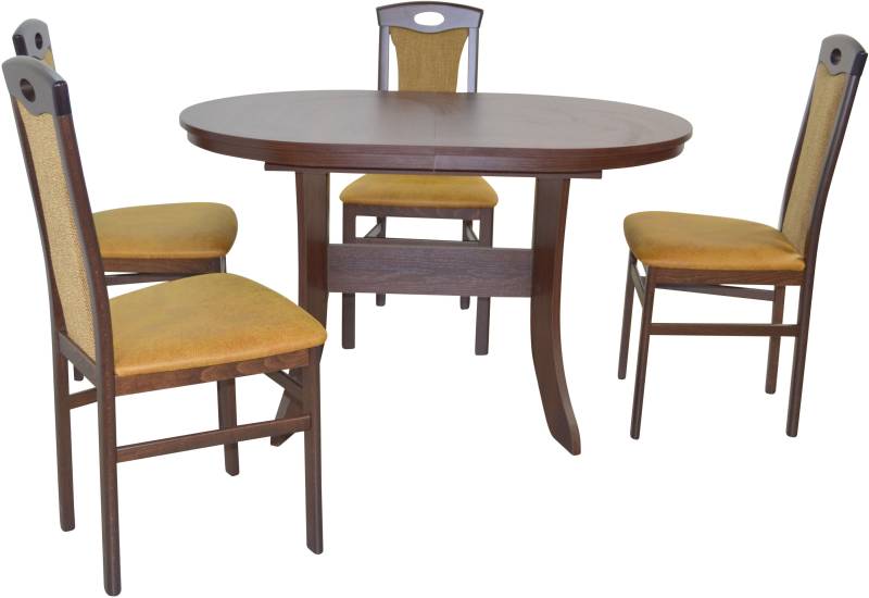 HOFMANN LIVING AND MORE Essgruppe »5tlg. Tischgruppe«, (Spar-Set, 5 tlg., 5tlg. Tischgruppe), Stühle montiert von HOFMANN LIVING AND MORE