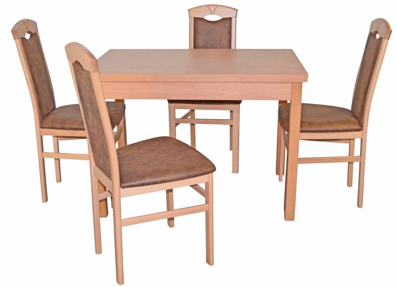 HOFMANN LIVING AND MORE Essgruppe »5tlg. Tischgruppe«, (Spar-Set, 5 tlg., 5tlg. Tischgruppe), Stühle montiert von HOFMANN LIVING AND MORE