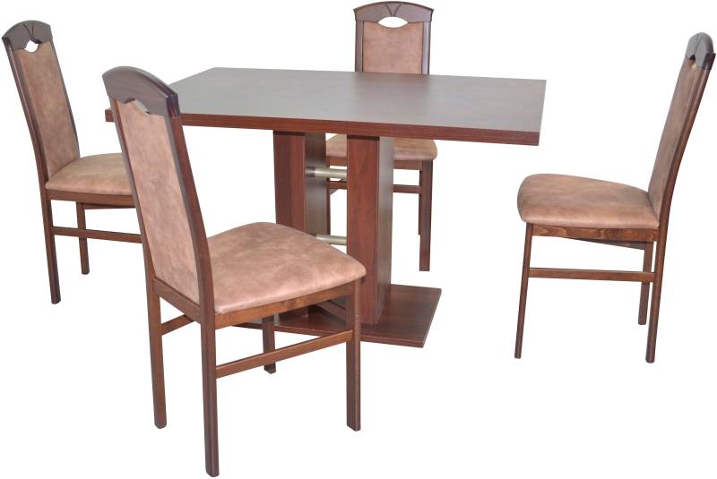 HOFMANN LIVING AND MORE Essgruppe »5tlg. Tischgruppe«, (Spar-Set, 5 tlg., 5tlg. Tischgruppe), Stühle montiert von HOFMANN LIVING AND MORE