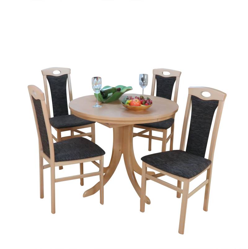 HOFMANN LIVING AND MORE Essgruppe »5tlg. Tischgruppe«, (Spar-Set, 5 tlg., 5tlg. Tischgruppe), Stühle montiert von HOFMANN LIVING AND MORE