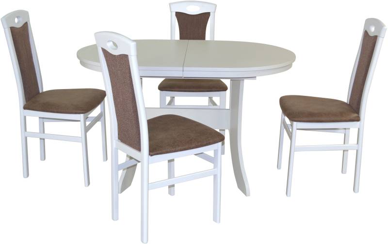 HOFMANN LIVING AND MORE Essgruppe »5tlg. Tischgruppe«, (Spar-Set, 5 tlg., 5tlg. Tischgruppe), Stühle montiert von HOFMANN LIVING AND MORE