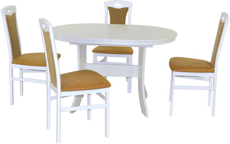HOFMANN LIVING AND MORE Essgruppe »5tlg. Tischgruppe«, (Spar-Set, 5 tlg., 5tlg. Tischgruppe), Stühle montiert von HOFMANN LIVING AND MORE
