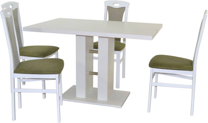 HOFMANN LIVING AND MORE Essgruppe »5tlg. Tischgruppe«, (Spar-Set, 5 tlg., 5tlg. Tischgruppe), Stühle montiert von HOFMANN LIVING AND MORE
