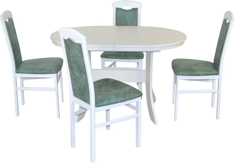 HOFMANN LIVING AND MORE Essgruppe »5tlg. Tischgruppe«, (Spar-Set, 5 tlg., 5tlg. Tischgruppe), Stühle montiert von HOFMANN LIVING AND MORE