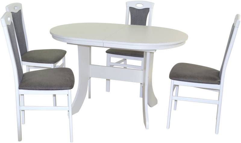 HOFMANN LIVING AND MORE Essgruppe »5tlg. Tischgruppe«, (Spar-Set, 5 tlg., 5tlg. Tischgruppe), Stühle montiert von HOFMANN LIVING AND MORE