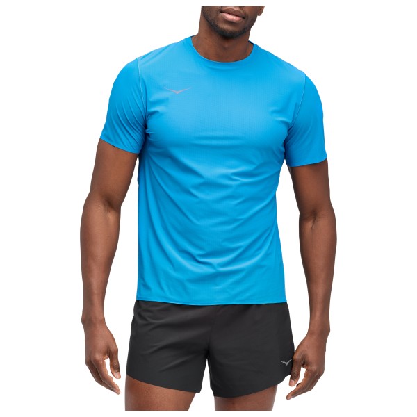 HOKA - Performance Run Short Sleeve - Laufshirt Gr M blau von HOKA