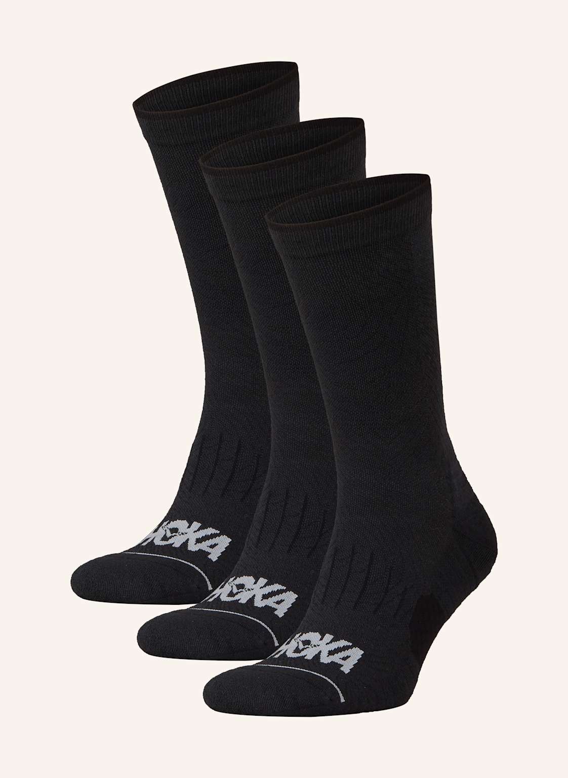 Hoka 3er-Pack Laufsocken U Crew Run schwarz Hoka 3er-Pack Laufsocken U Crew Run schwarz von HOKA