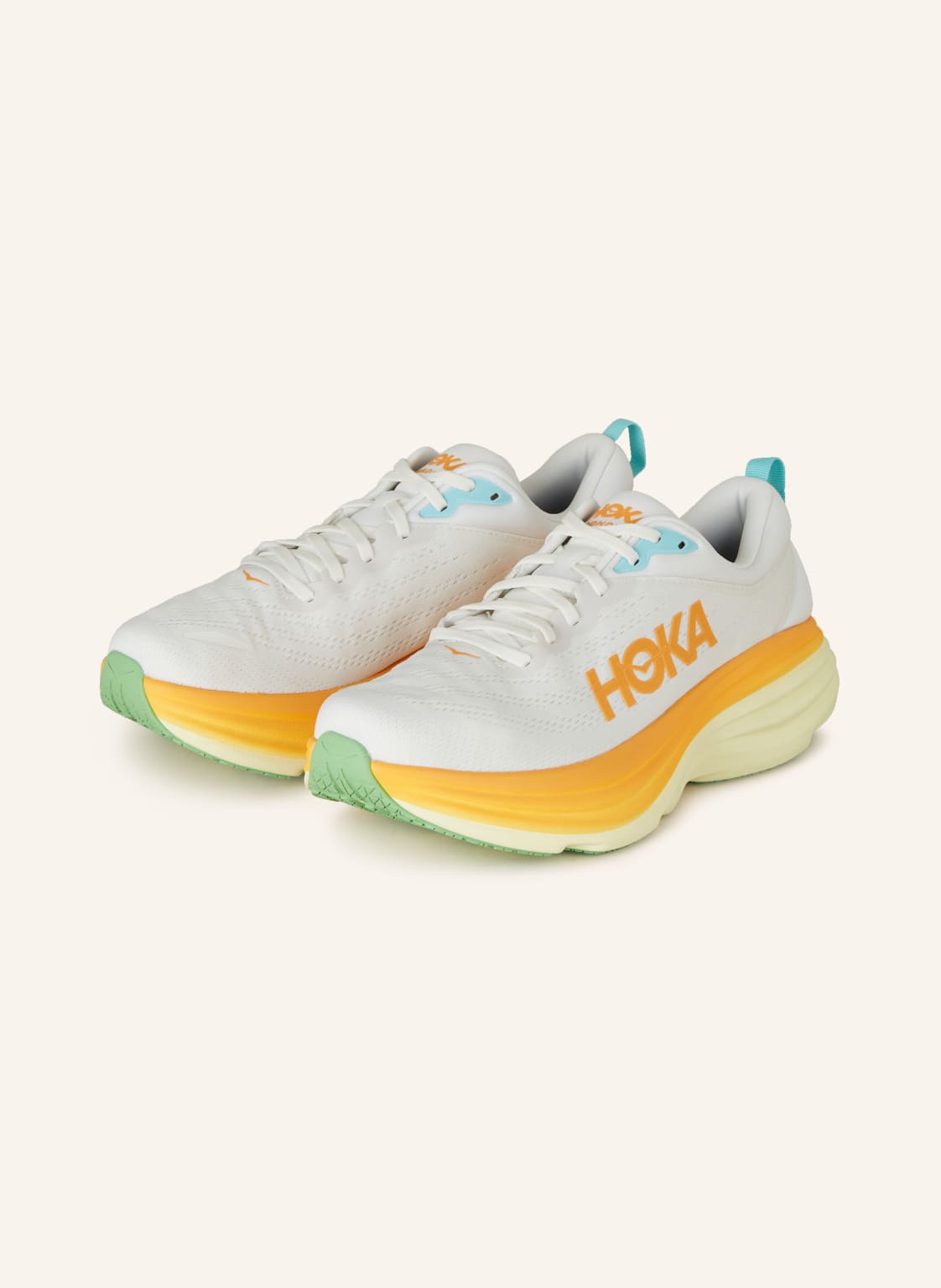 Hoka Laufschuhe Bondi 8 weiss von HOKA