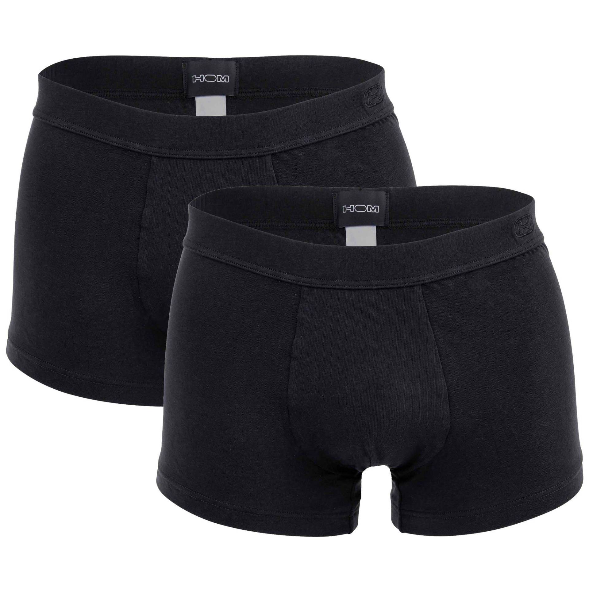 Boxershort 2er Pack Stretch-supreme Cotton Comfort Boxer Brief Herren Schwarz M von HOM