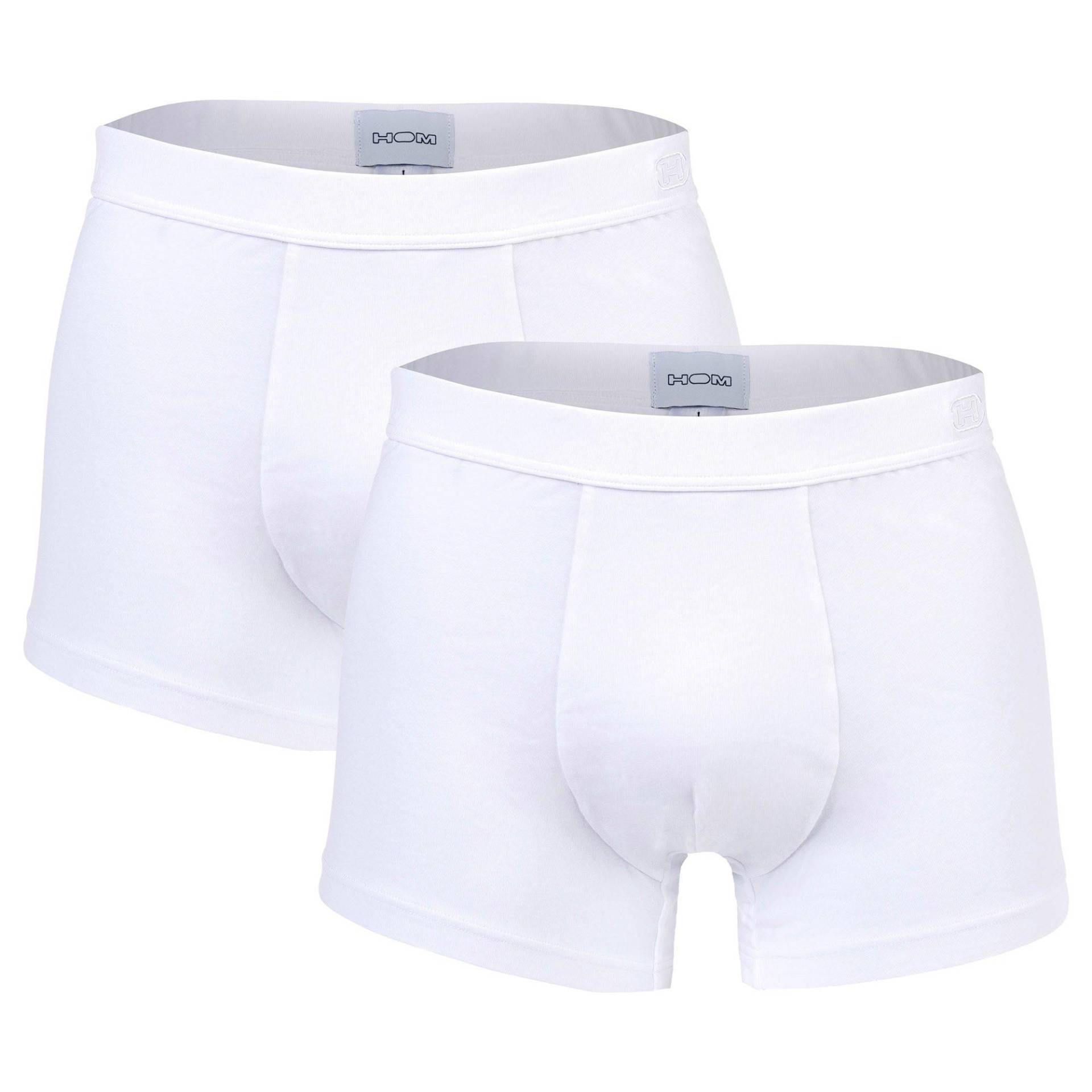 Boxershort 2er Pack Stretch-supreme Cotton Comfort Boxer Brief Herren Weiss M von HOM