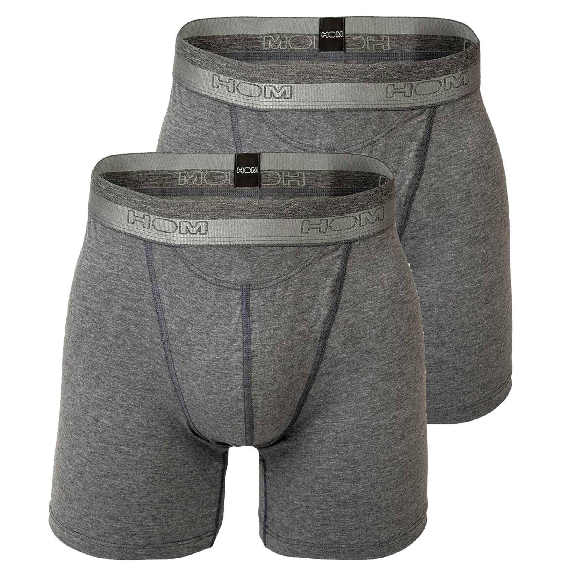 Boxershort Figurbetont Herren Grau L von HOM