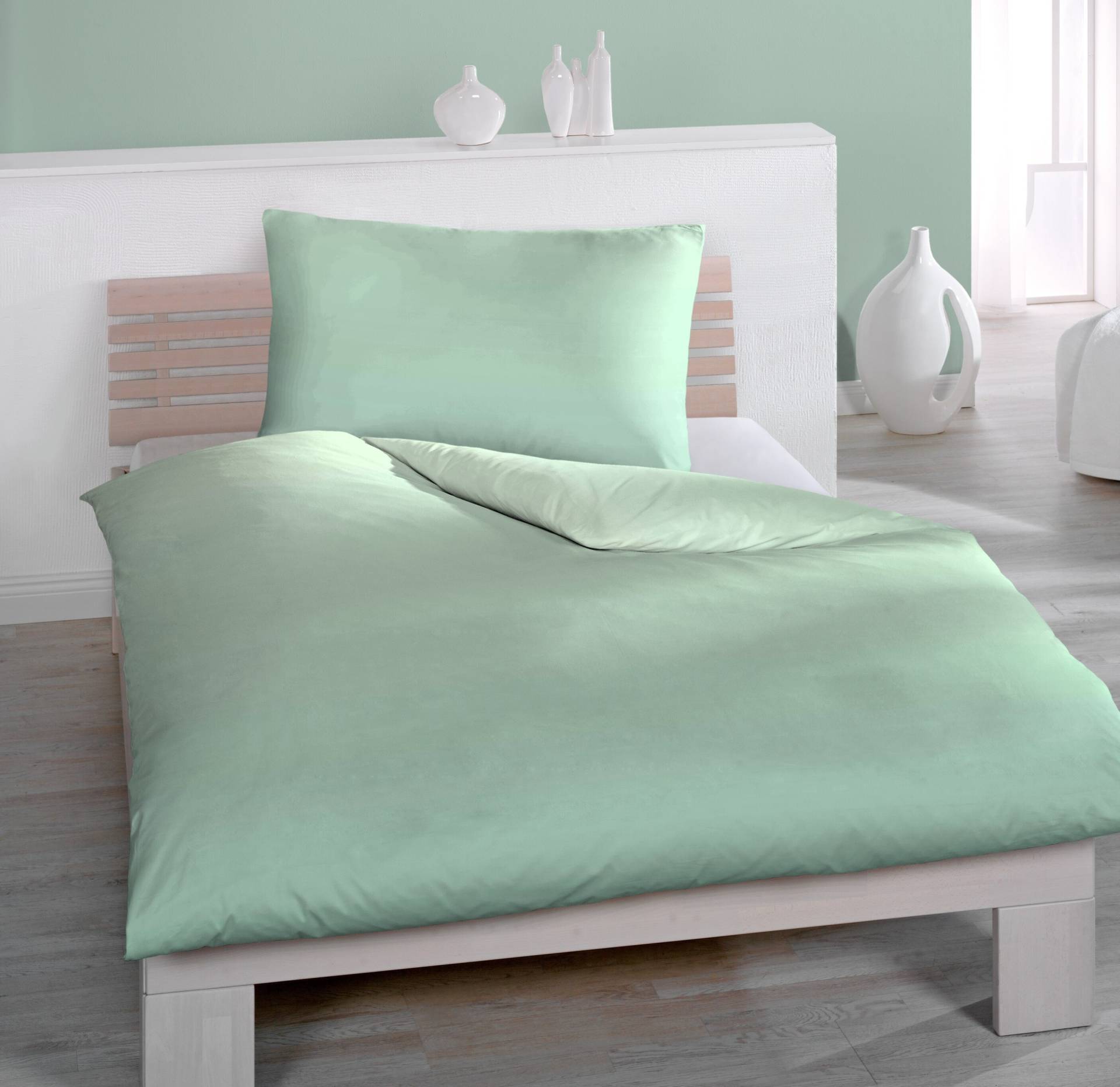 HOME FASHION Bettwäsche »Soft One, Satin (2tlg.)«, (2 tlg.) von HOME FASHION