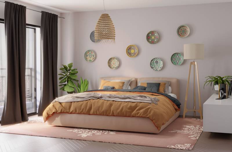 HOMING Vorhang »Kjell«, (1 St.), blickdicht, uni, Türvorhang, Wohnzimmer, Schlafzimmer von HOMING