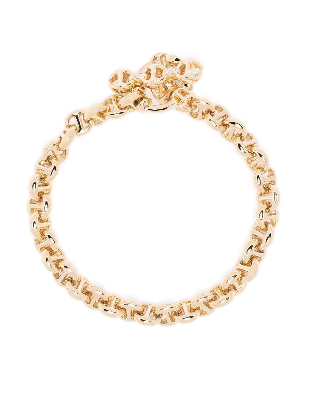 HOORSENBUHS 18kt yellow gold chain link bracelet von HOORSENBUHS