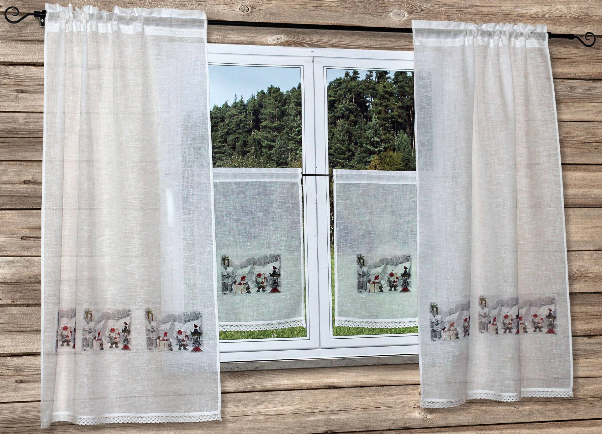 HOSSNER - ART OF HOME DECO Gardine »Wichtel«, (1 St.), weihnachtlicher Landhaus-Look HOSSNER - ART OF HOME DECO Gardine »Wichtel«, (1 St.), weihnachtlicher Landhaus-Look von HOSSNER - ART OF HOME DECO