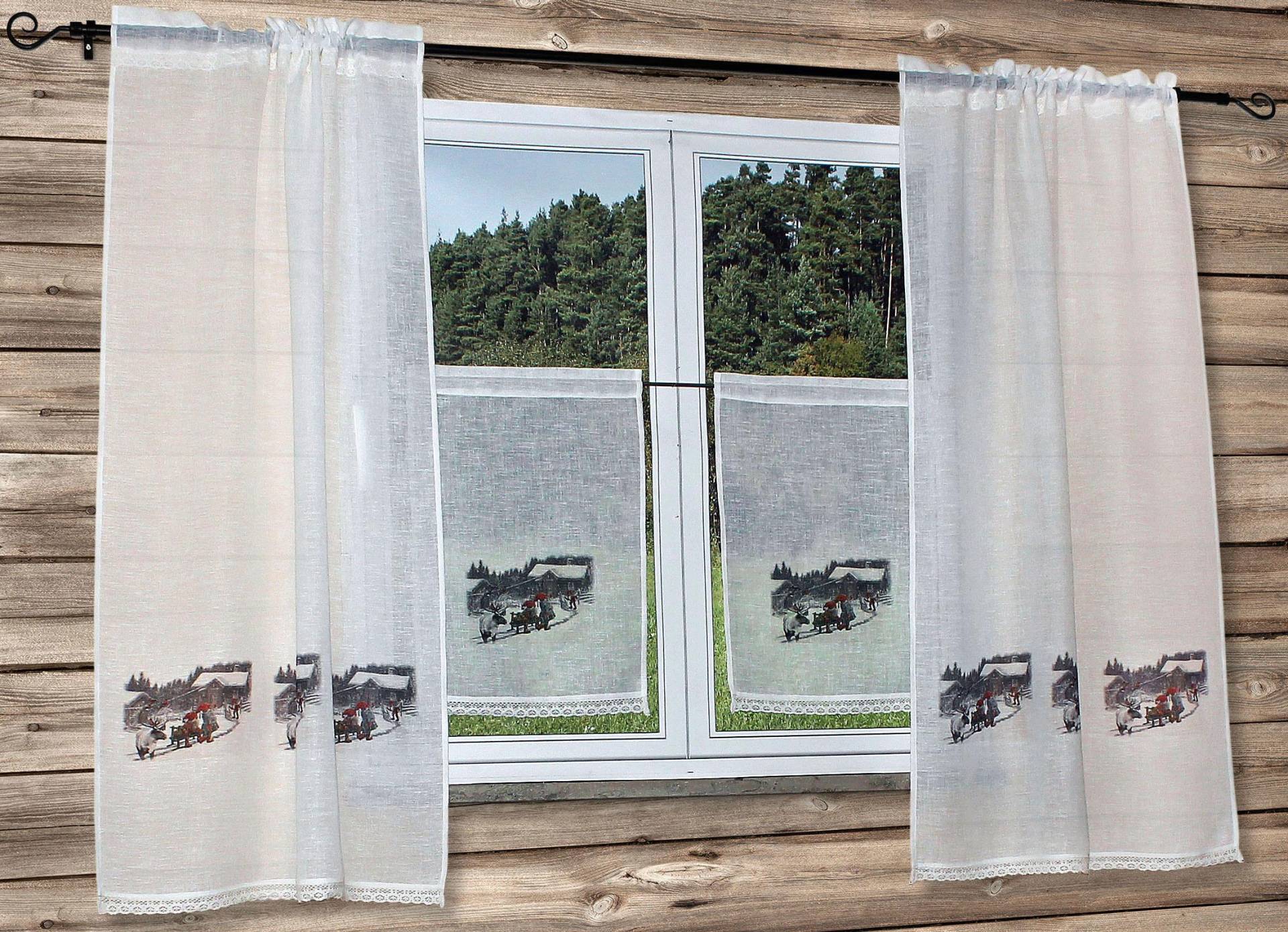 HOSSNER - ART OF HOME DECO Gardine »Wintermärchen«, (1 St.), Landhaus-Look HOSSNER - ART OF HOME DECO Gardine »Wintermärchen«, (1 St.), Landhaus-Look von HOSSNER - ART OF HOME DECO
