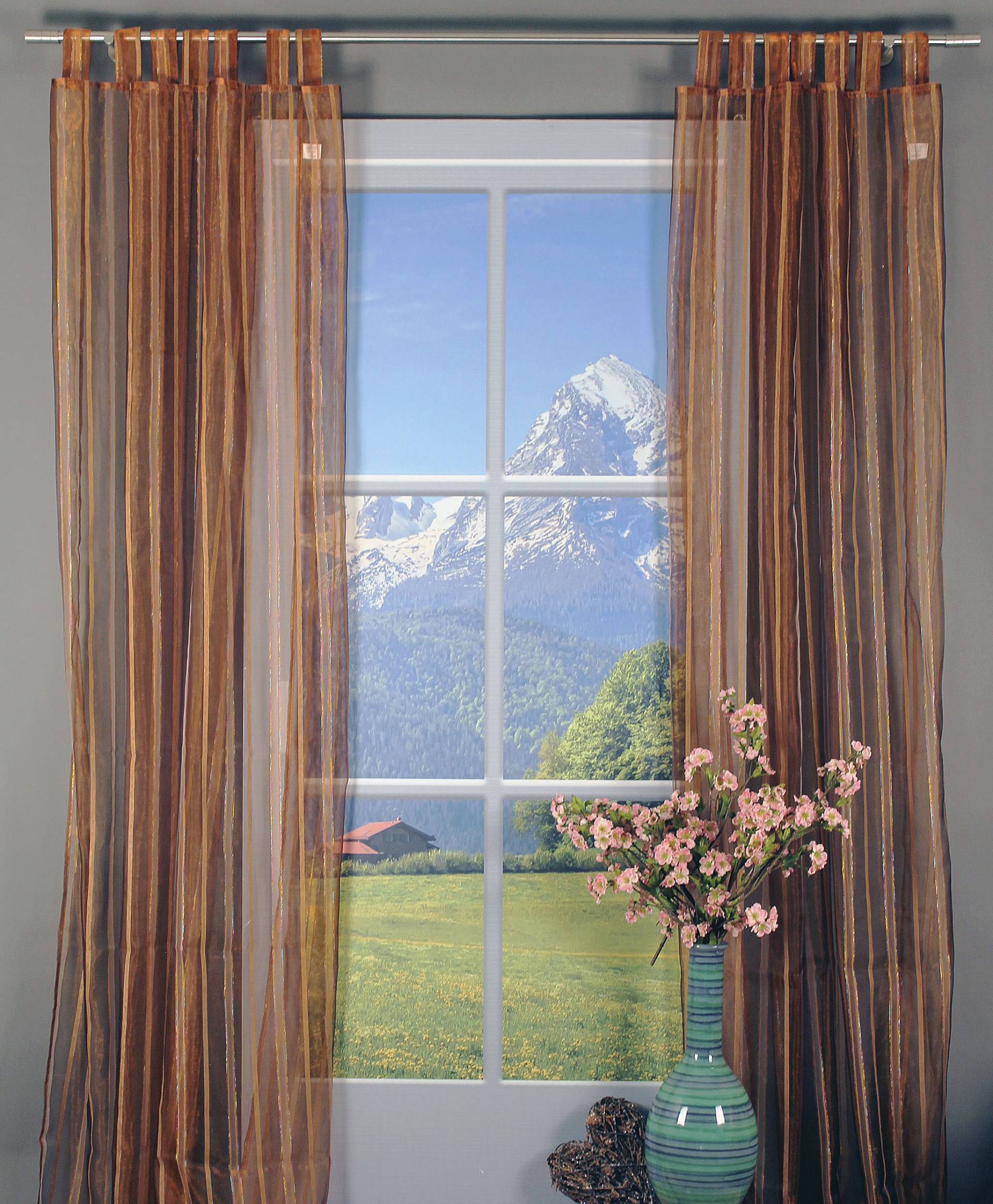 HOSSNER - ART OF HOME DECO Gardine »Gosausee«, (1 St.), Schlaufenschal im Streifen-Design HOSSNER - ART OF HOME DECO Gardine »Gosausee«, (1 St.), Schlaufenschal im Streifen-Design von HOSSNER - ART OF HOME DECO