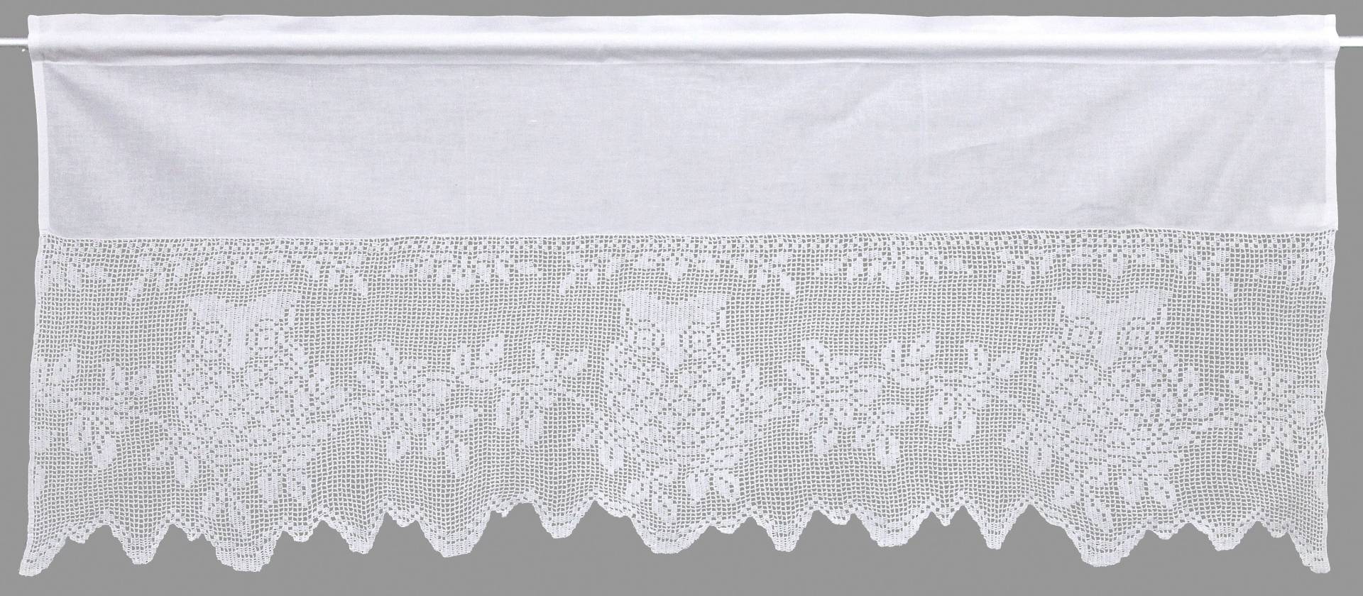 HOSSNER - ART OF HOME DECO Querbehang »Eule«, (1 St.), handgehäkelte Spitze, weiss, Baumwolle HOSSNER - ART OF HOME DECO Querbehang »Eule«, (1 St.), handgehäkelte Spitze, weiss, Baumwolle von HOSSNER - ART OF HOME DECO