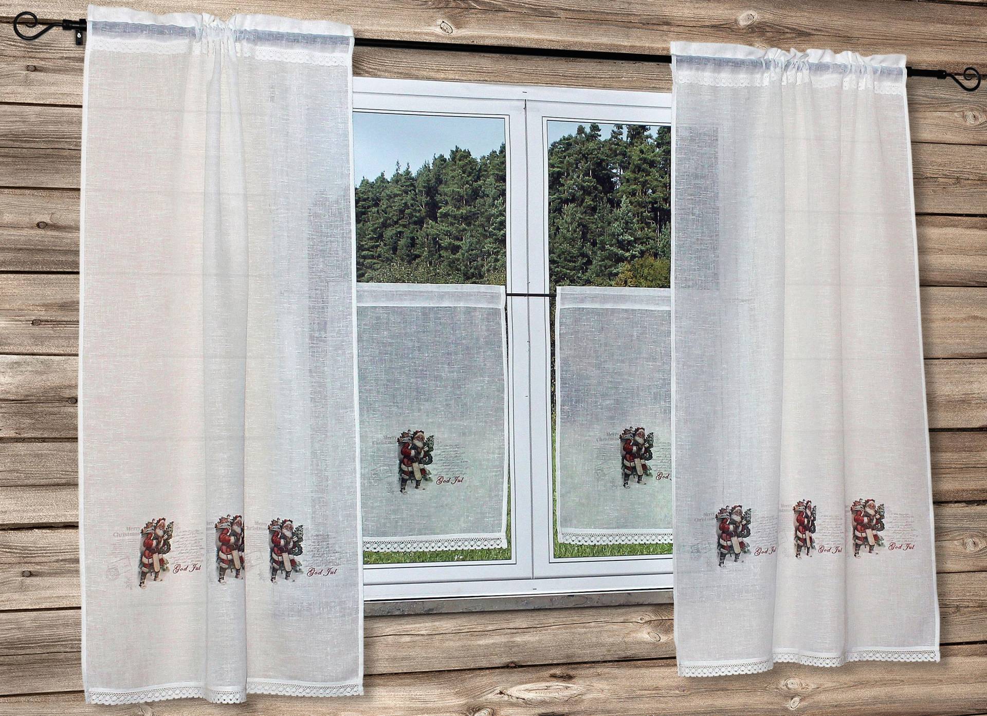 HOSSNER - ART OF HOME DECO Scheibengardine »Santa«, (1 St.), Landhaus-Look HOSSNER - ART OF HOME DECO Scheibengardine »Santa«, (1 St.), Landhaus-Look von HOSSNER - ART OF HOME DECO