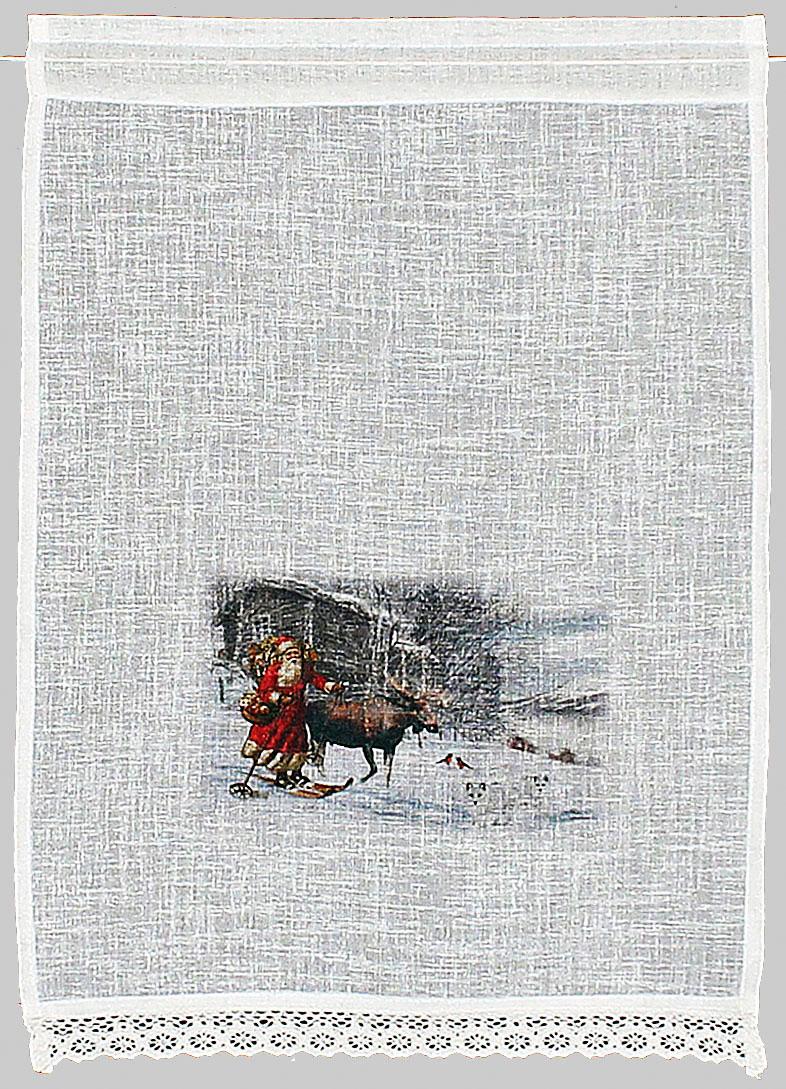 HOSSNER - ART OF HOME DECO Scheibengardine »Weihnachtsmann«, (1 St.), Landhaus-Look HOSSNER - ART OF HOME DECO Scheibengardine »Weihnachtsmann«, (1 St.), Landhaus-Look von HOSSNER - ART OF HOME DECO
