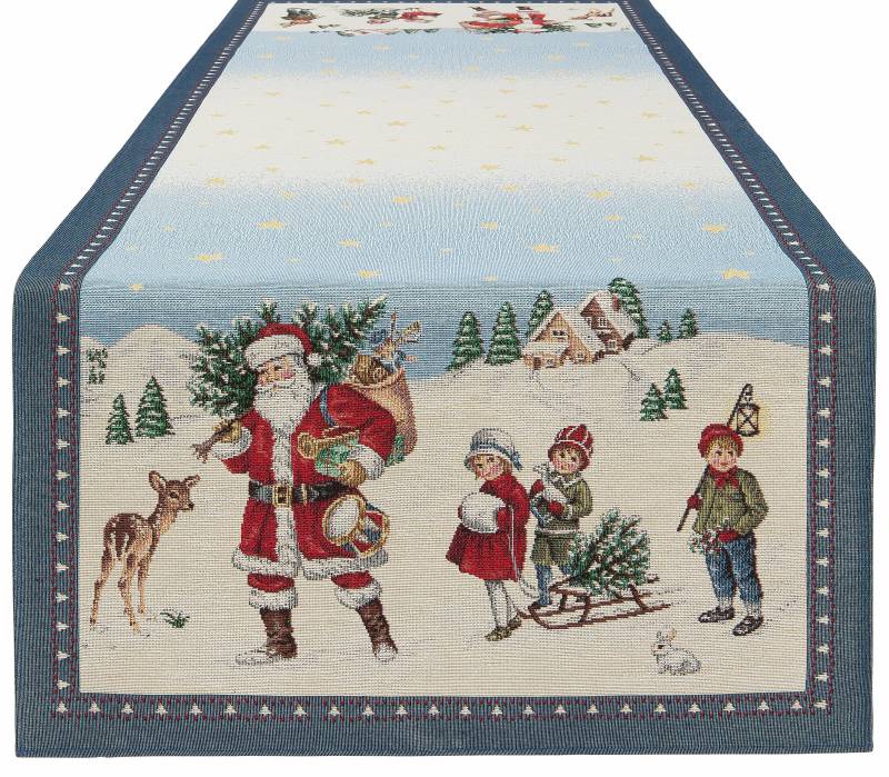 HOSSNER - HOMECOLLECTION Tischläufer »Kinder, Weihnachtsdeko, Weihnachten«, (1 St.), Weihnachten von HOSSNER - HOMECOLLECTION