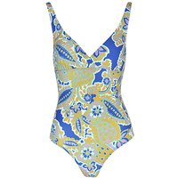 HOT STUFF  Damen Badeanzug V-Neck blau | 38 von HOT STUFF