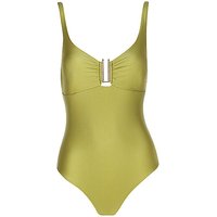 HOT STUFF Damen Badeanzug mit Spange grün | 40 von HOT STUFF