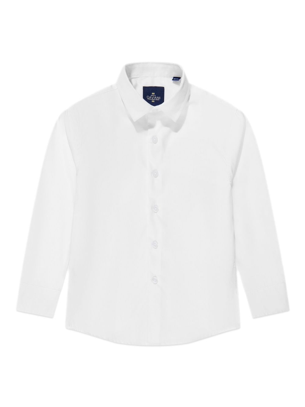 HOUSE OF CAVANI KIDS pointed-collar cotton shirt - White von HOUSE OF CAVANI KIDS