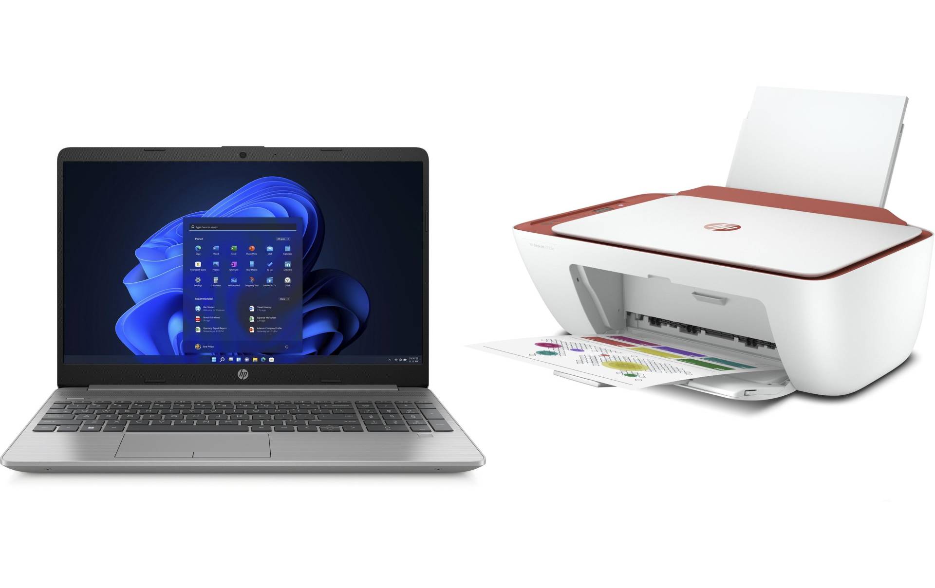HP Notebook »HP 250 G9 5Z1X6ES + HP DJ 2723e red«, 39,46 cm, / 15,6 Zoll, Intel, Pentium Silber, UHD Graphics, 256 GB SSD von HP