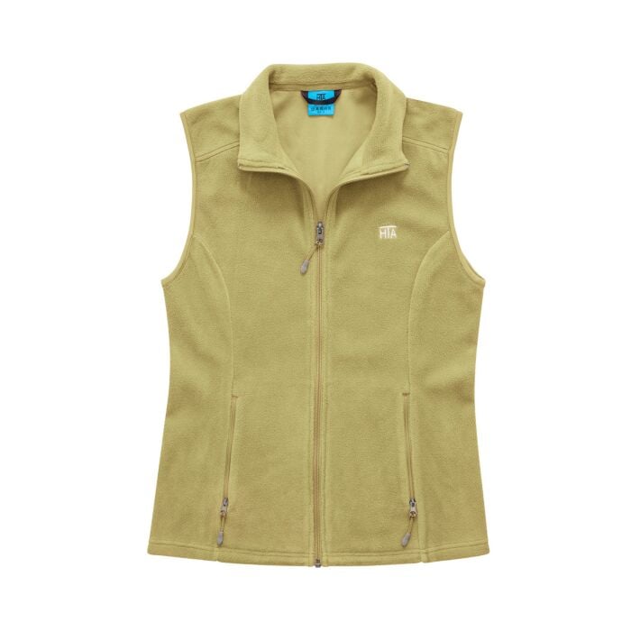 Fleece-Gilet Damen mit Stehkragen, kiwi, XL von HTA