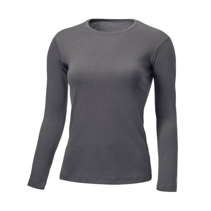 Langarm-Thermoshirt für Damen, anthrazit von HTA