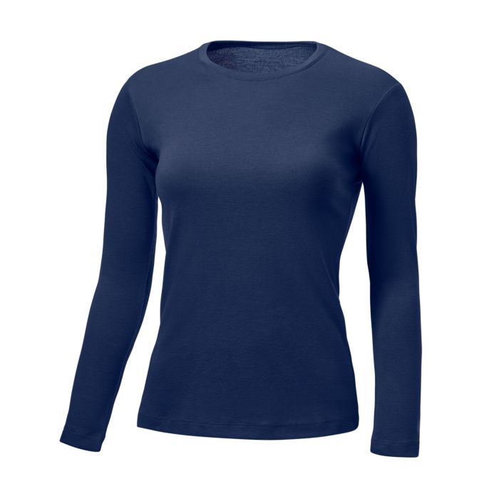 Langarm-Thermoshirt für Damen, marine, XL von HTA