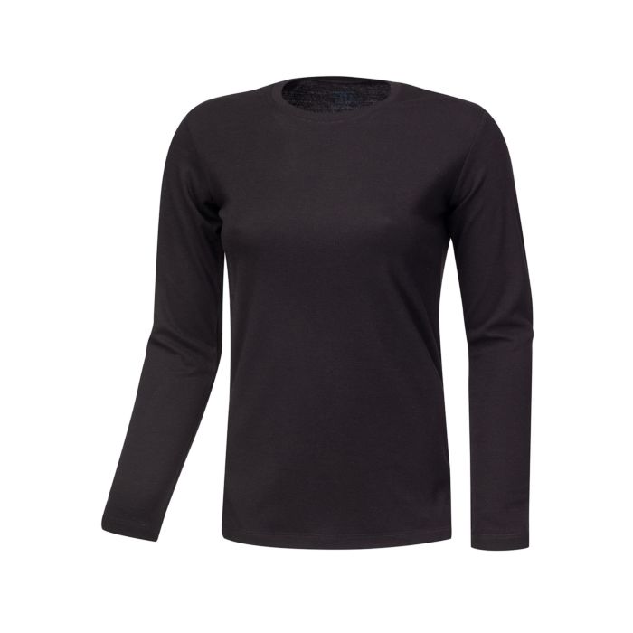 Langarm-Thermoshirt für Damen, schwarz, XL von HTA
