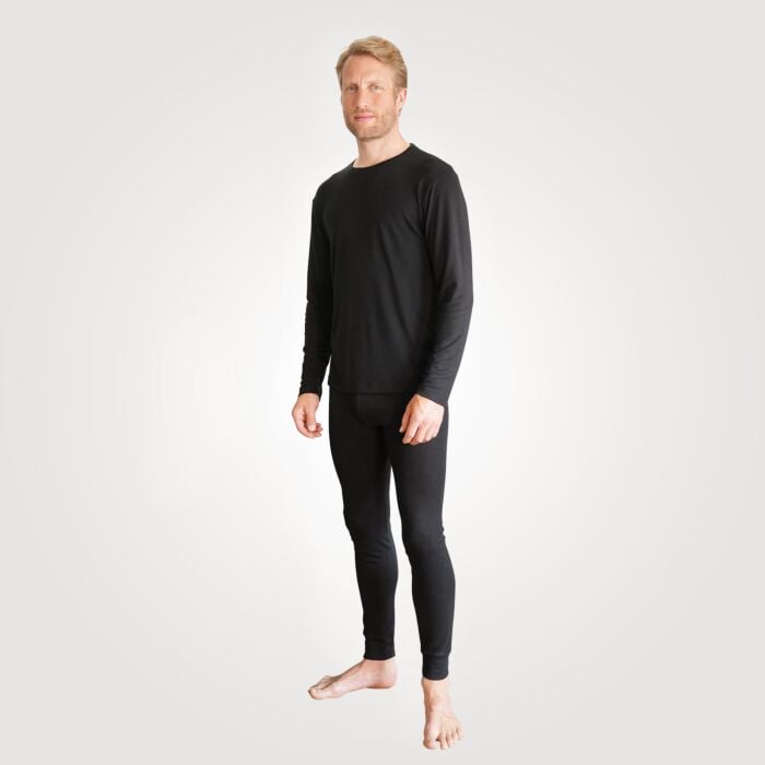 Lange Thermohose für Herren, schwarz von HTA