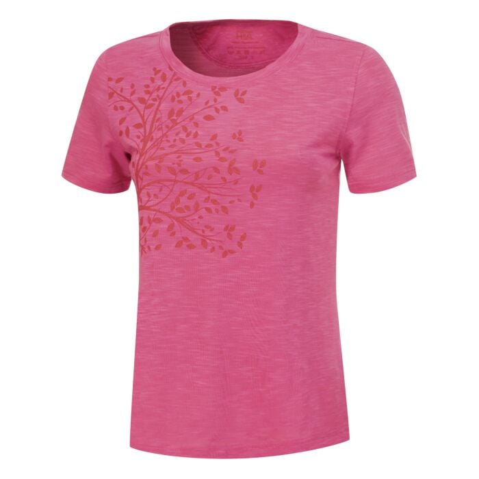 Sportives T-Shirt mit Baum-Print von HTA, fuchsia von HTA