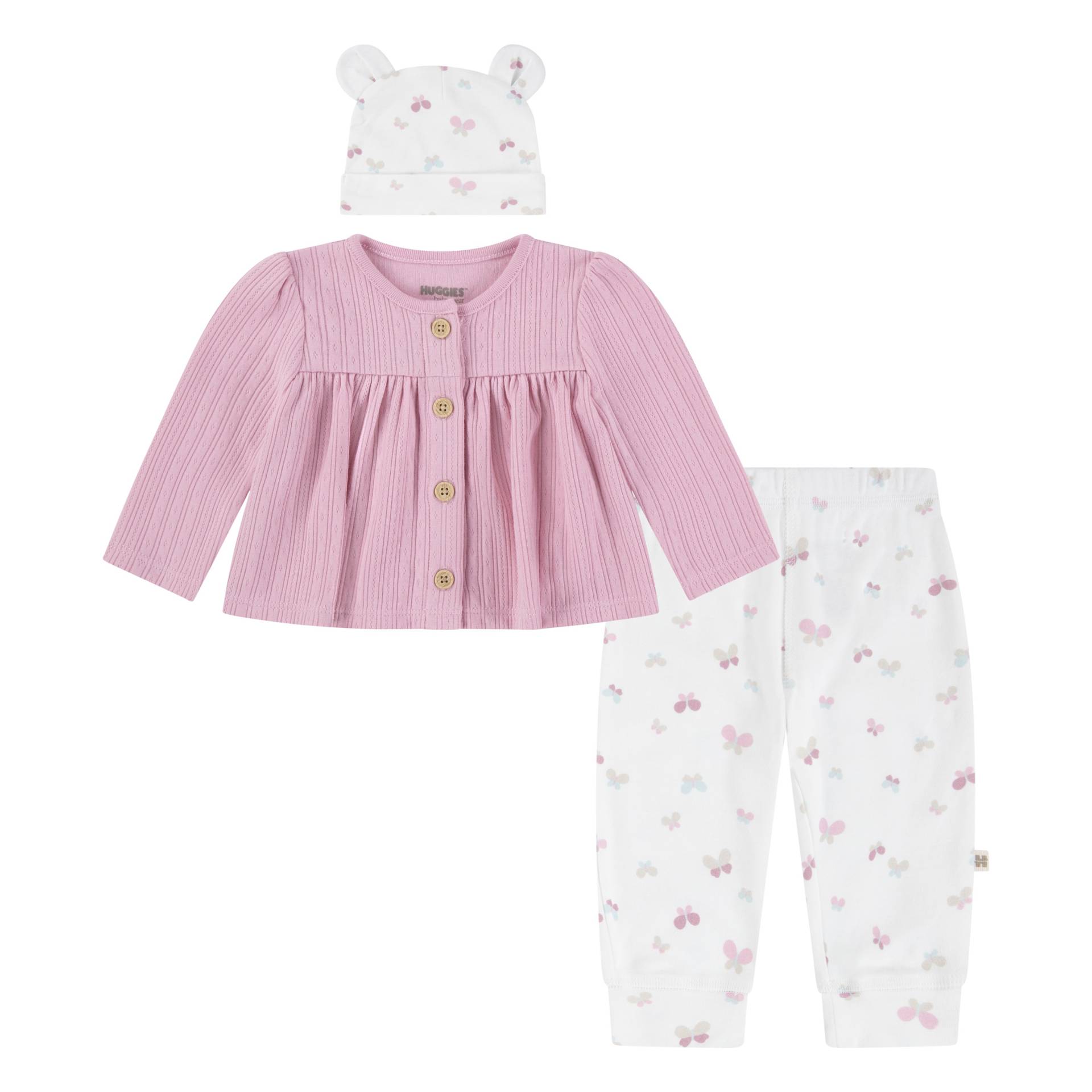 HUGGIES babywear Langarmshirt & Hose, mit Schmetterlings Print HUGGIES babywear Langarmshirt & Hose, mit Schmetterlings Print von HUGGIES babywear