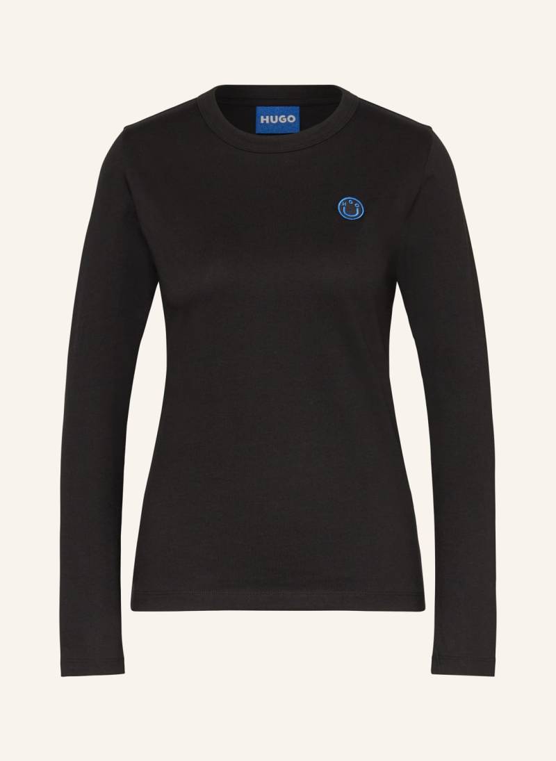Hugo Blue Longsleeve Daliria schwarz von HUGO BLUE