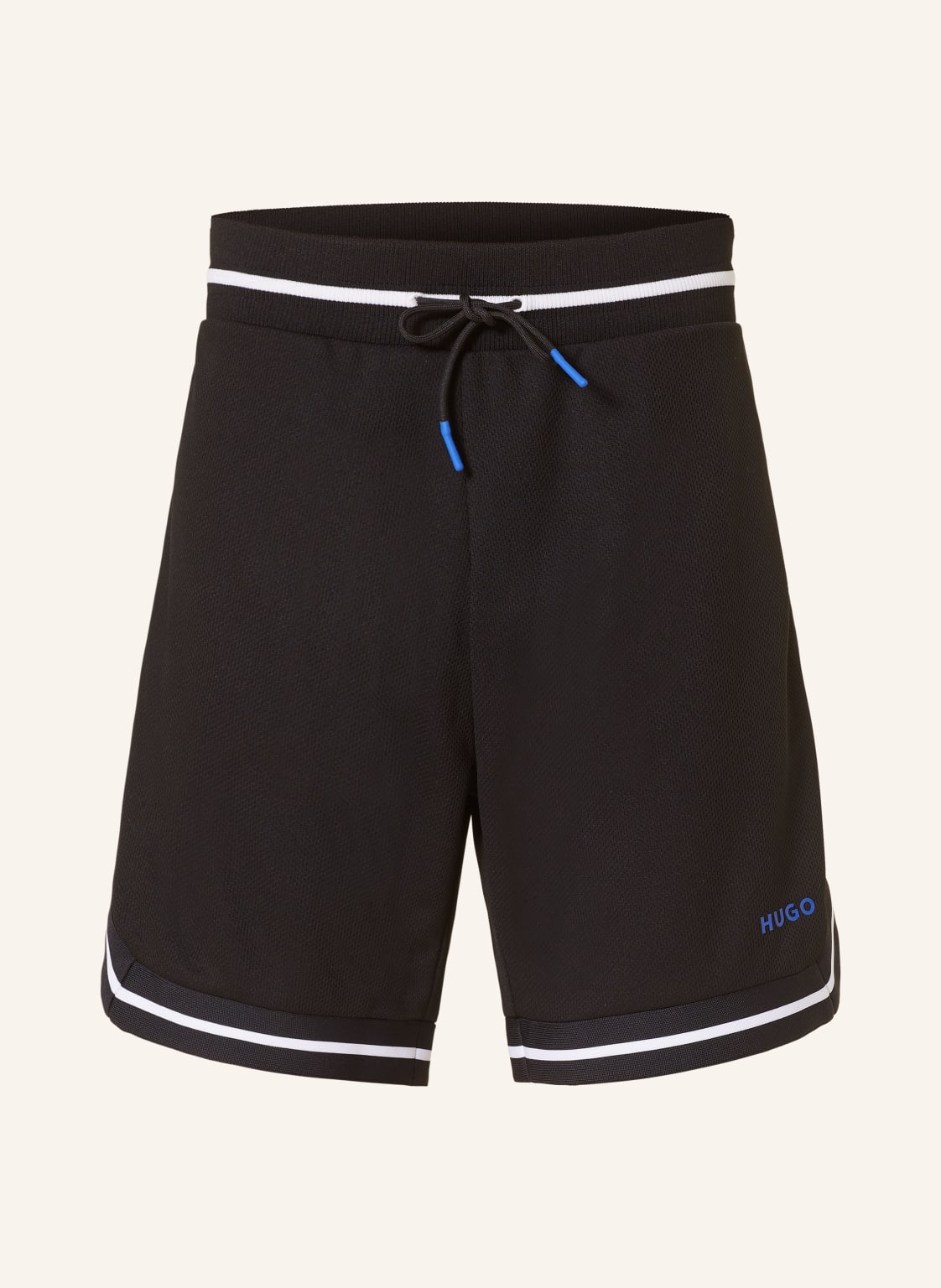 Hugo Blue Mesh-Shorts Nocrates schwarz von HUGO BLUE