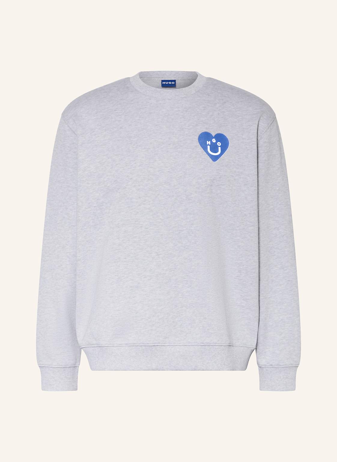 Hugo Blue Oversized-Sweatshirt Crew grau von HUGO BLUE