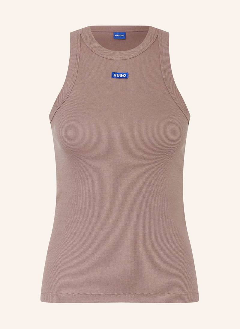 Hugo Blue Top Easy Tank braun von HUGO BLUE