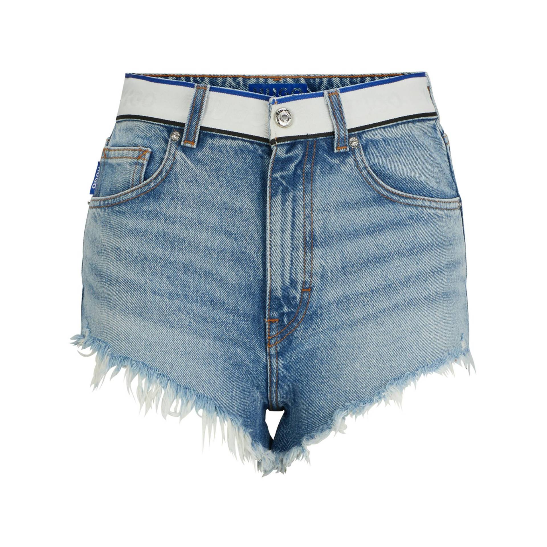 Jeansshorts, Kurz Damen Aquablau 26 von HUGO BLUE