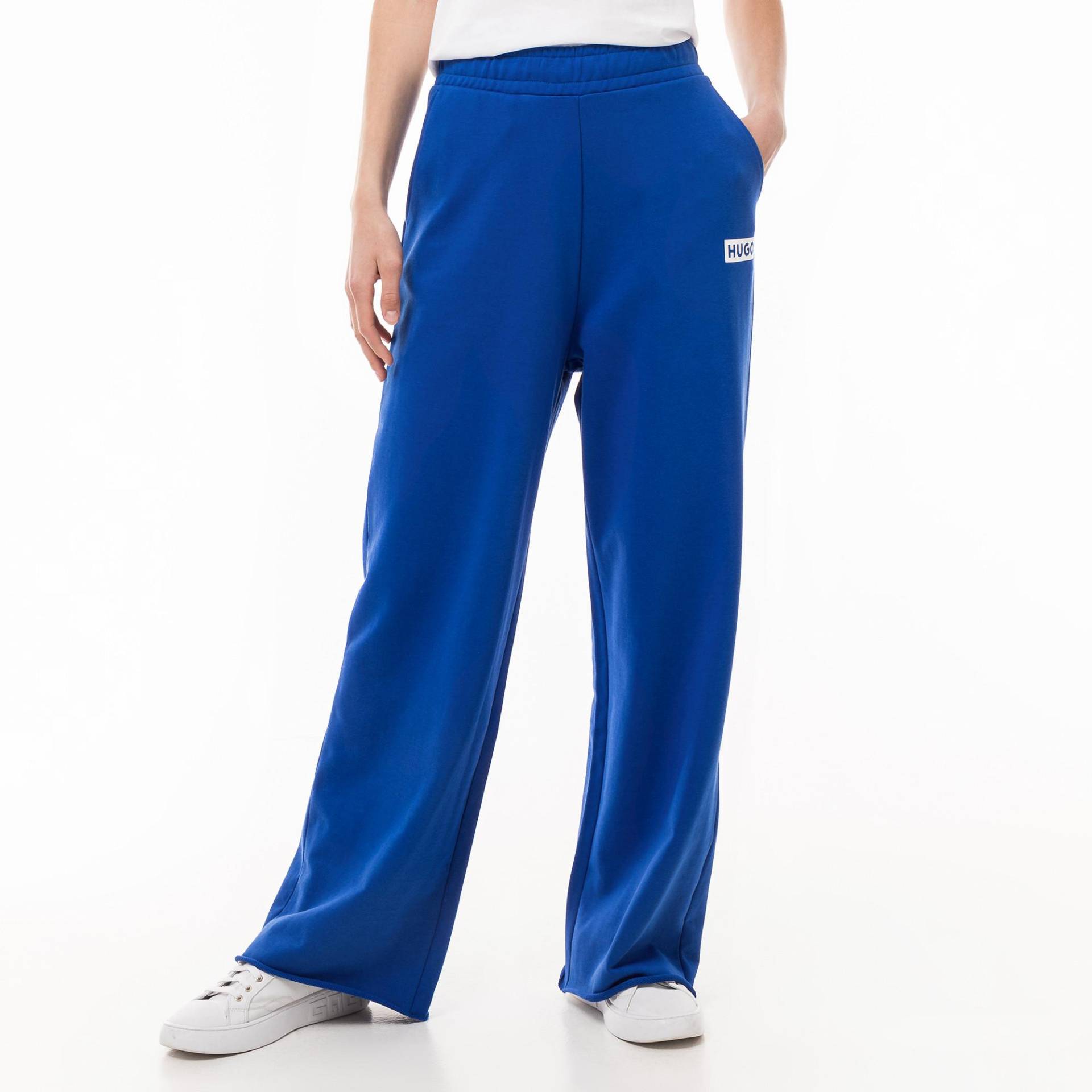 Jogginghose Mit Bündchen Damen Blau  M von HUGO BLUE