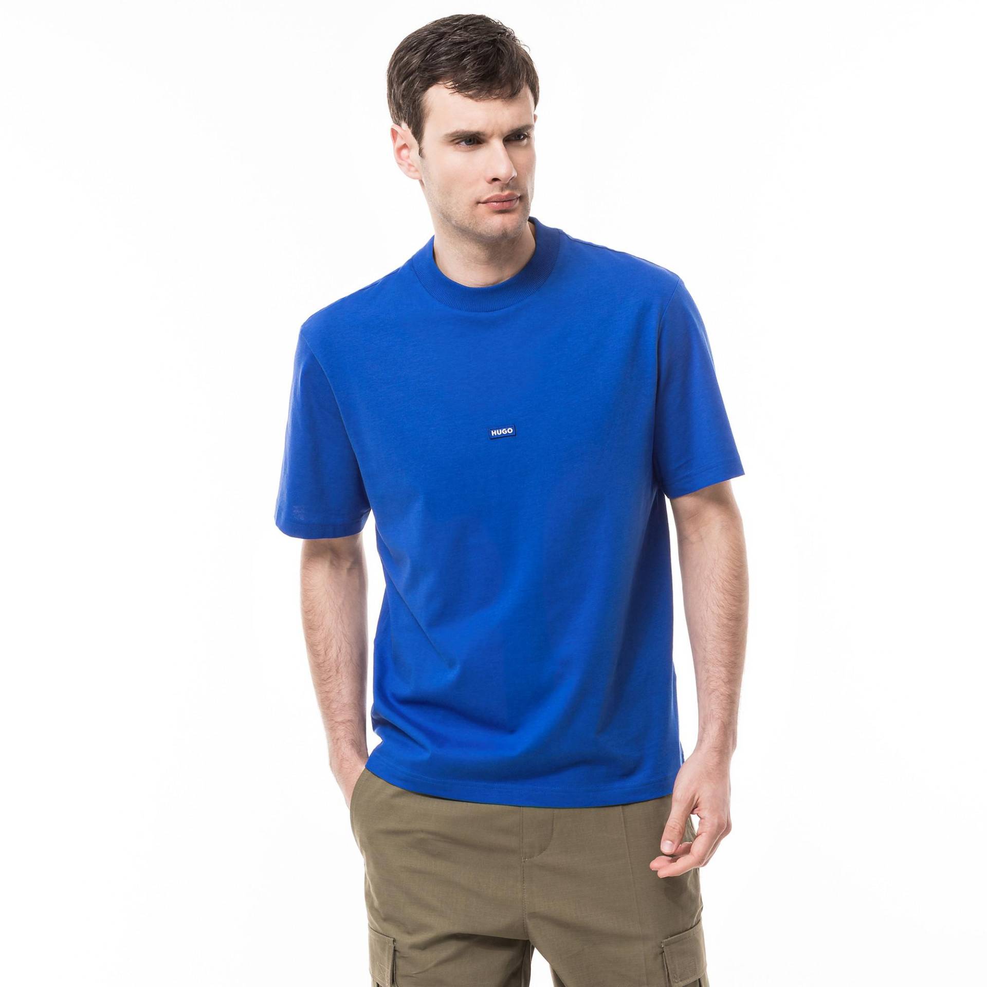 T-shirt Herren Blau L von HUGO BLUE