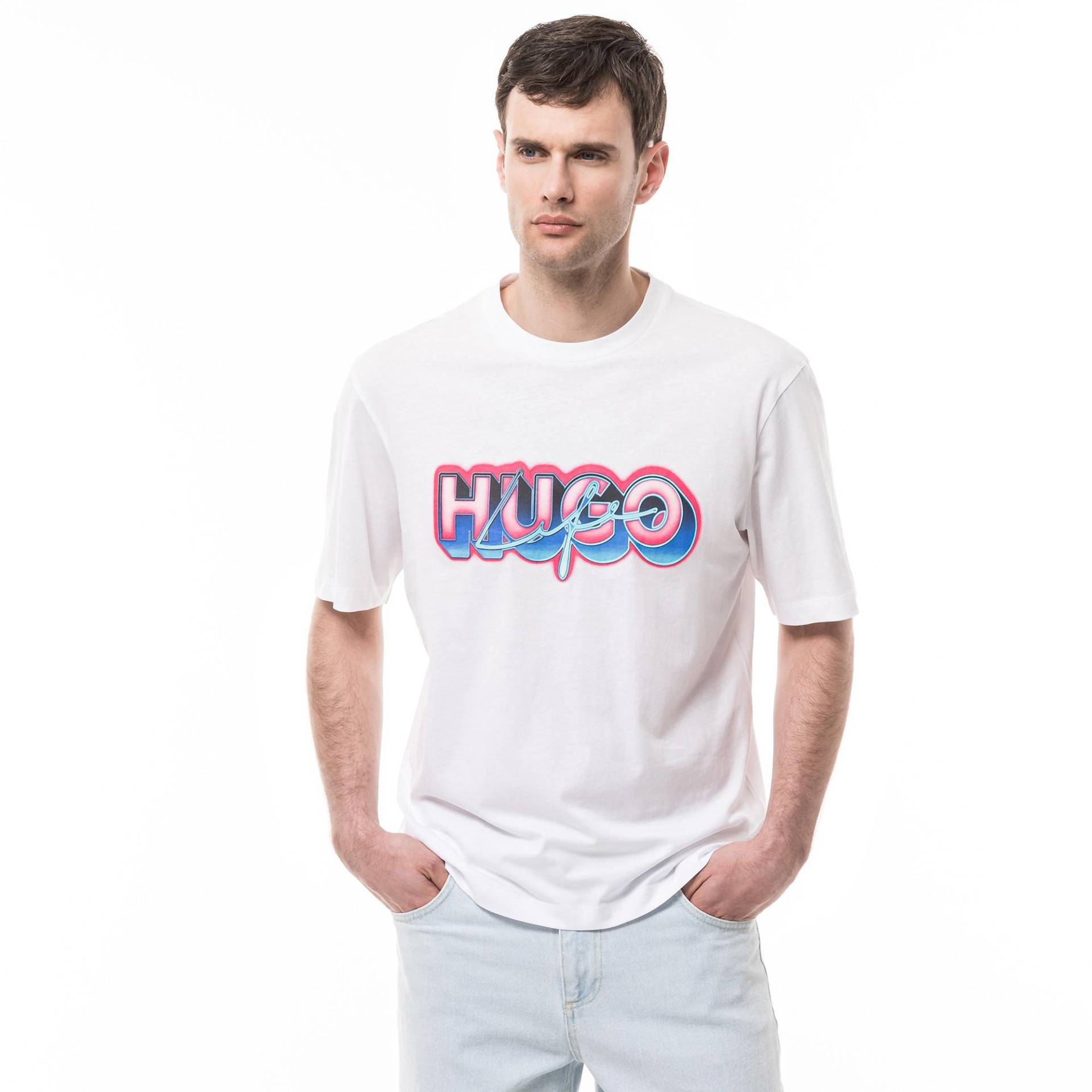 T-shirt Herren Weiss XL von HUGO BLUE