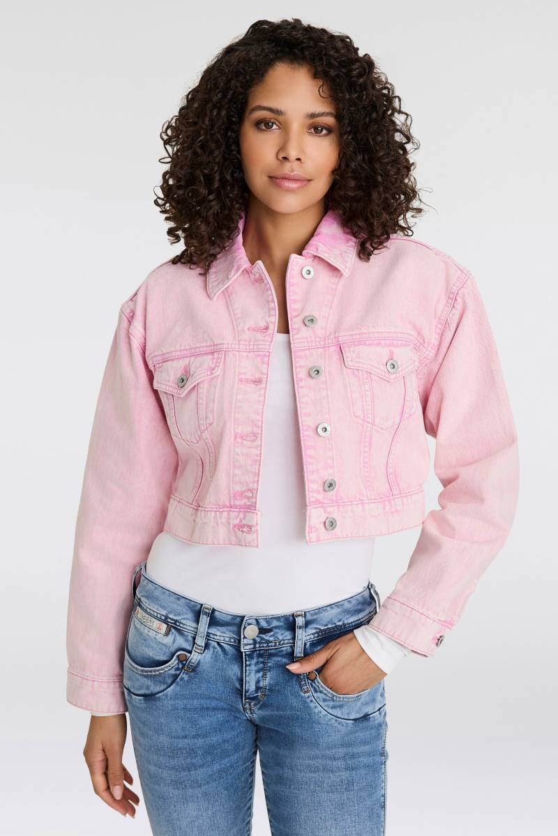 HUGO Blue Jeansjacke »Galatea«, mit geprägtem Logoschriftzug hinten von HUGO Blue