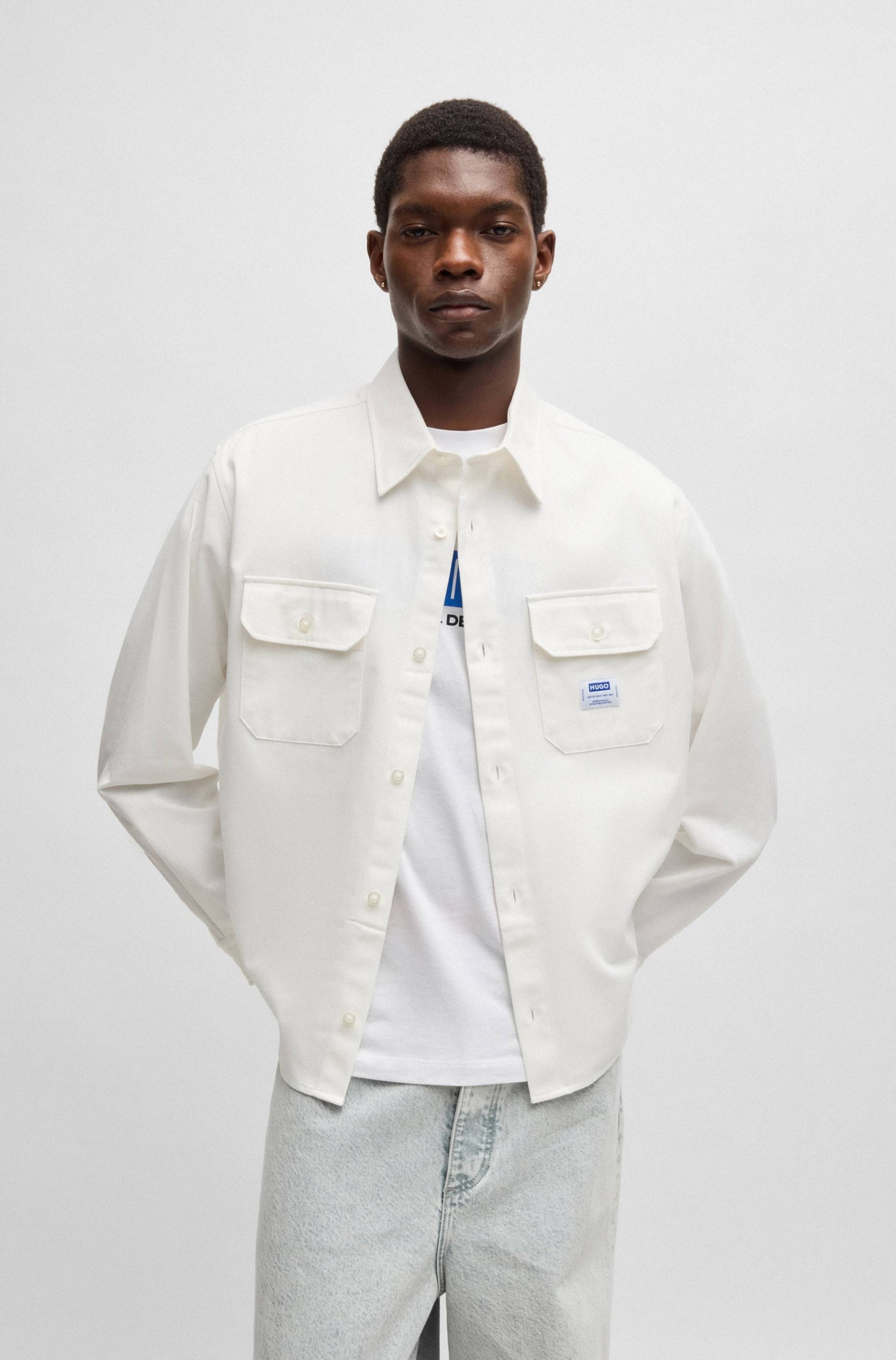 HUGO Blue Langarmhemd »Ekynone«, mit Brusttaschen von HUGO Blue
