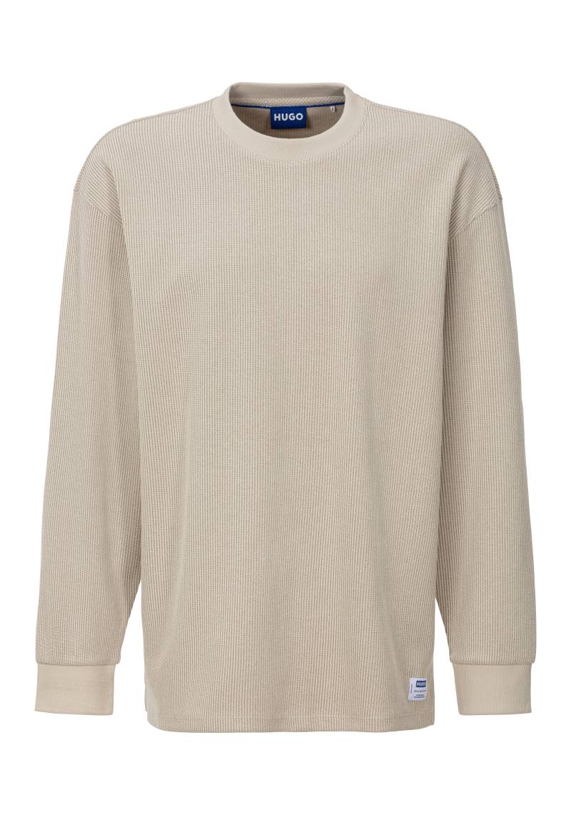 HUGO Blue Langarmshirt »Nuwolo«, mit Logo-Badge von HUGO Blue